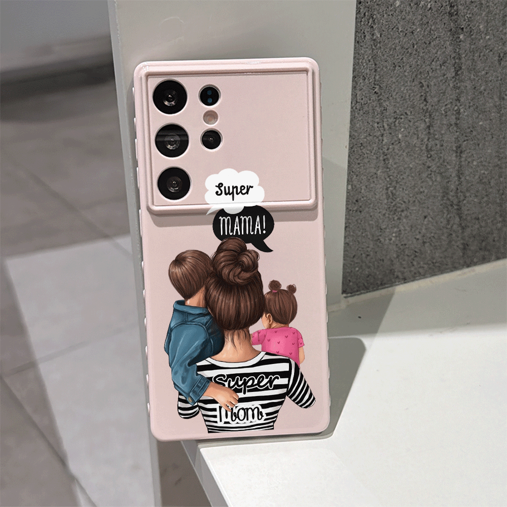 Phone Cases For Boys - ファッショナブルでキュートなファミリーガールボーイスーパーマムデザインのXiaomi Redmi Note 15 14 Pro