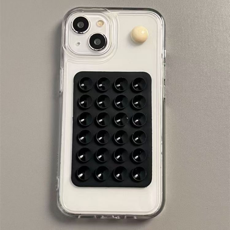 Phone Cases Amazon - シリコン吸着式スマホケースマウント、滑り止め粘着グリップ、シリコン粘着吸盤マウント、強力グリップホルダー（自撮り動画用）