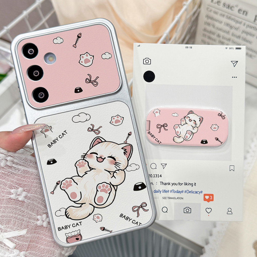 Phone Cases Cat - 漫画風のかわいい猫のスマホケース Samsung A57 A36 A17 A56