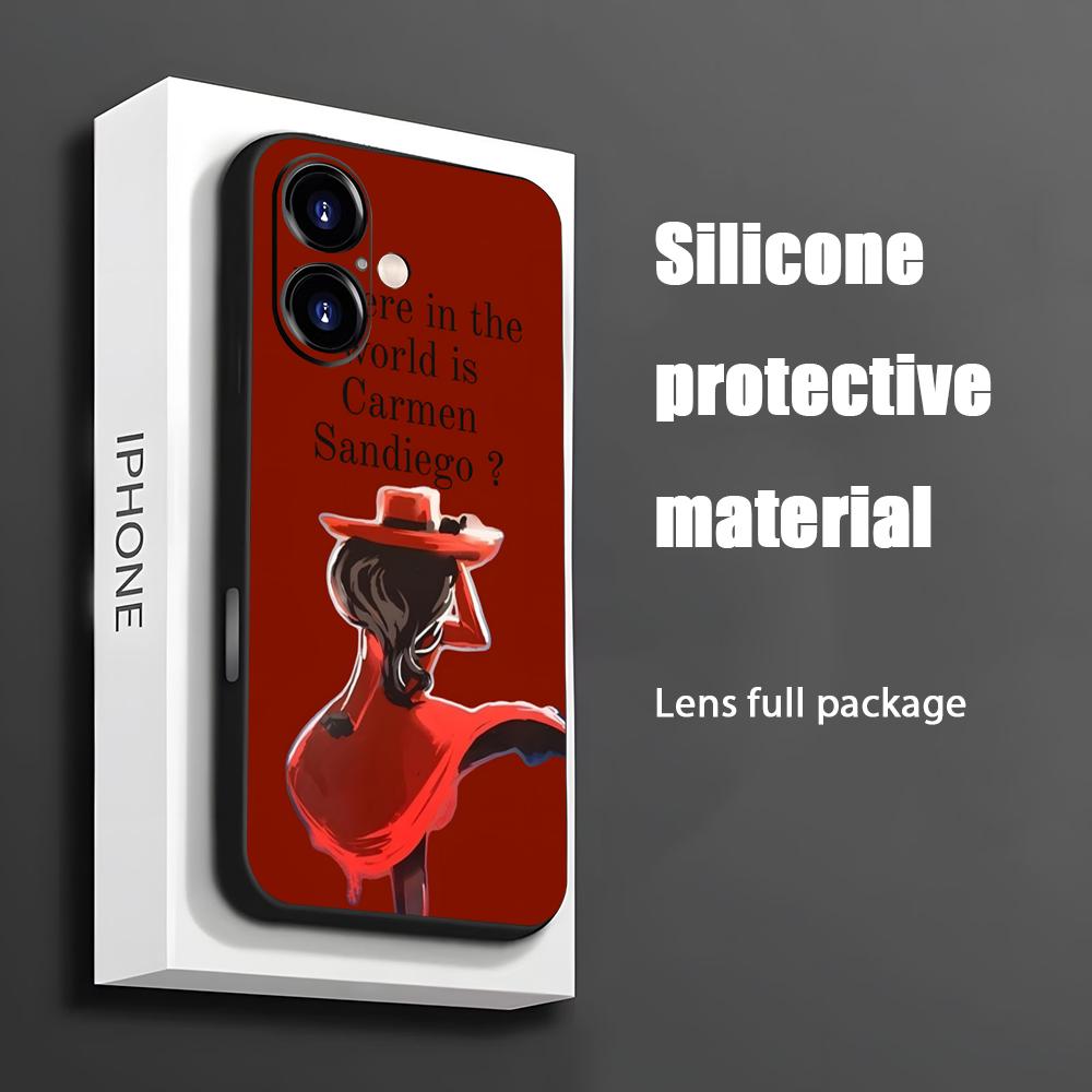 Phone Cases Amazon - ホットなカルメン・サンディエゴの漫画風iPhoneケース iPhone 16 15 14 13