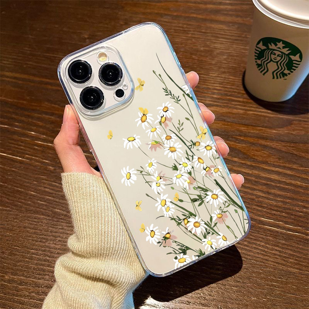 Phone Cases Iphone 17 Pro Max - 新しいデイジー柄iPhoneケース iPhone 13 12 mini 11