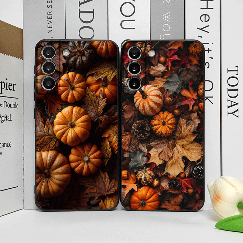 Huawei Nova 12 - 秋の紅葉とカボチャのハロウィン柄トレンドスマホケース Huawei Nova 13 12 11