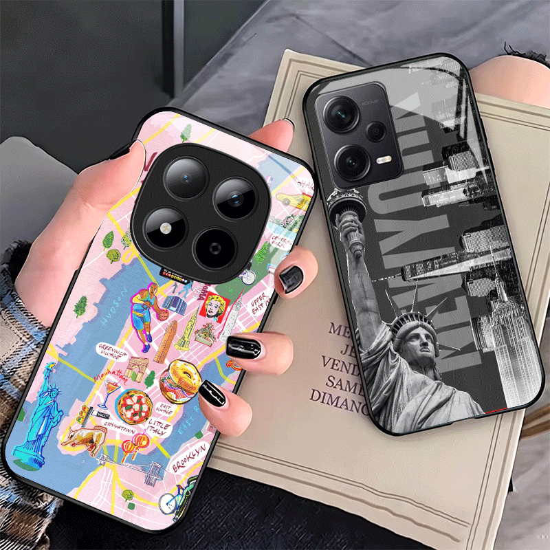 Phone Cases York - ニューヨークシティ ガラス製スマホケース Xiaomi Redmi Note 15