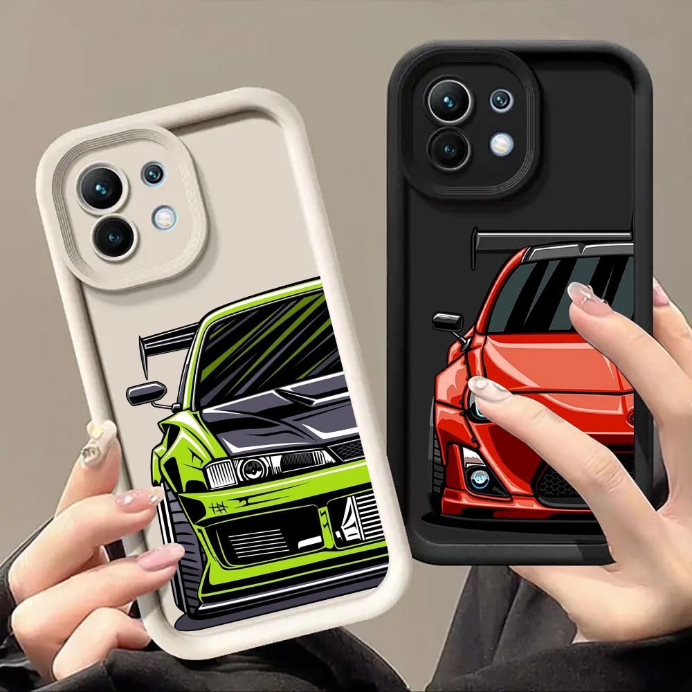 Phone Cases Tokyo - 漫画風東京JDMドリフトスポーツカー柄スマホケース Xiaomi 13T 14T 15T 17T