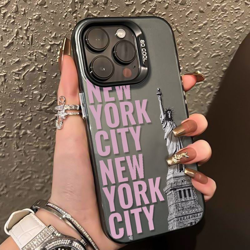 Phone Cases York - iPhone 17 Pro Max、16、15、13、12、11、14用スマホケース、ニューヨークスタイルカバー、iPhone 17 Air、16E、17E、XS