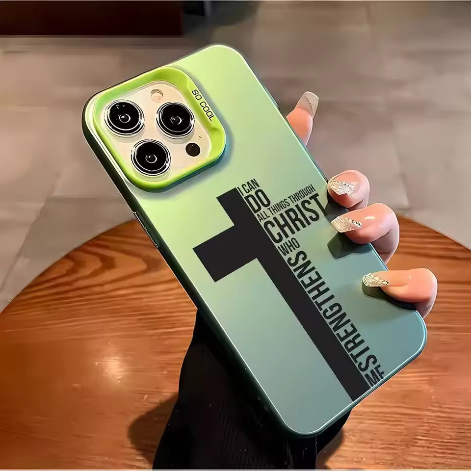 指紋防止クロス聖書柄iPhoneケース iPhone 17  - Phone Cases Amazon のレビューと価格