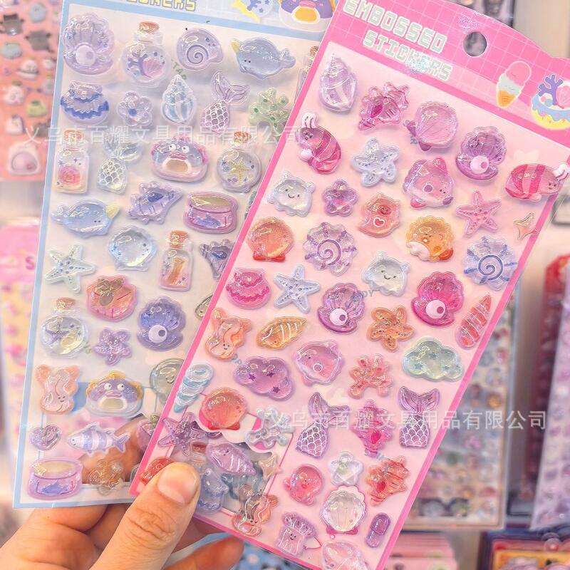 オーシャン3Dレリーフオーシャンシェル3Dクリスタルステッカ - Phone Cases For Boys のレビューと価格