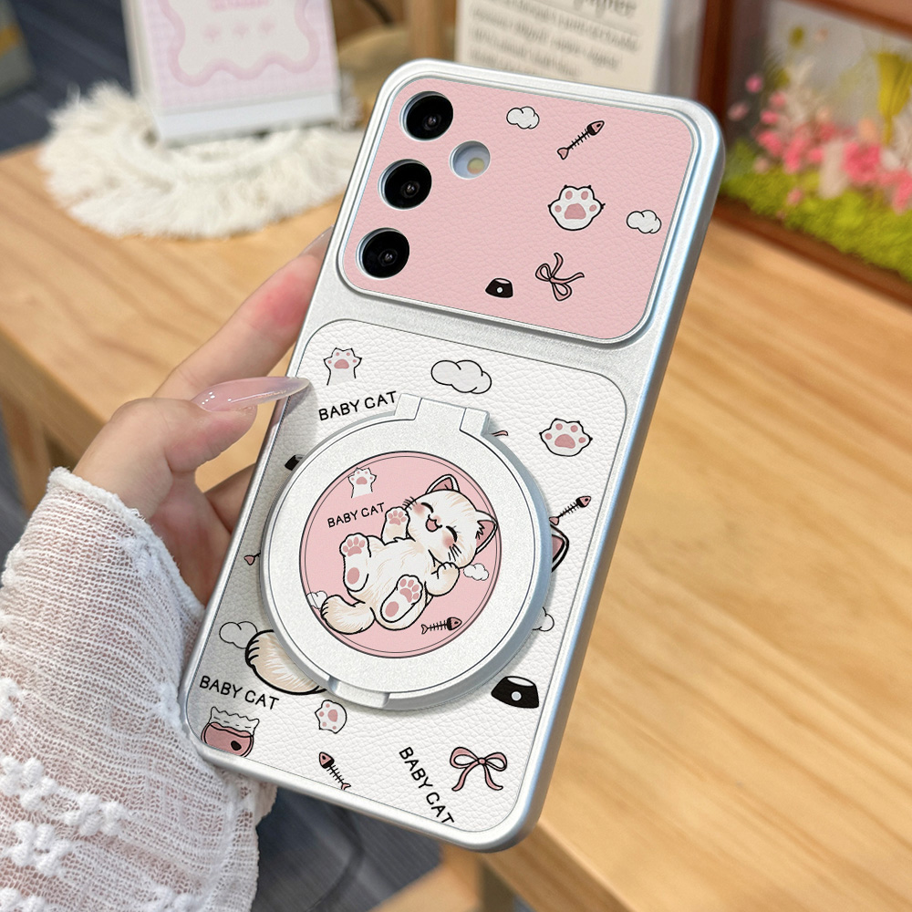 漫画風のかわいい猫のスマホケース Samsung A57 A - Phone Cases Cat のレビューと価格