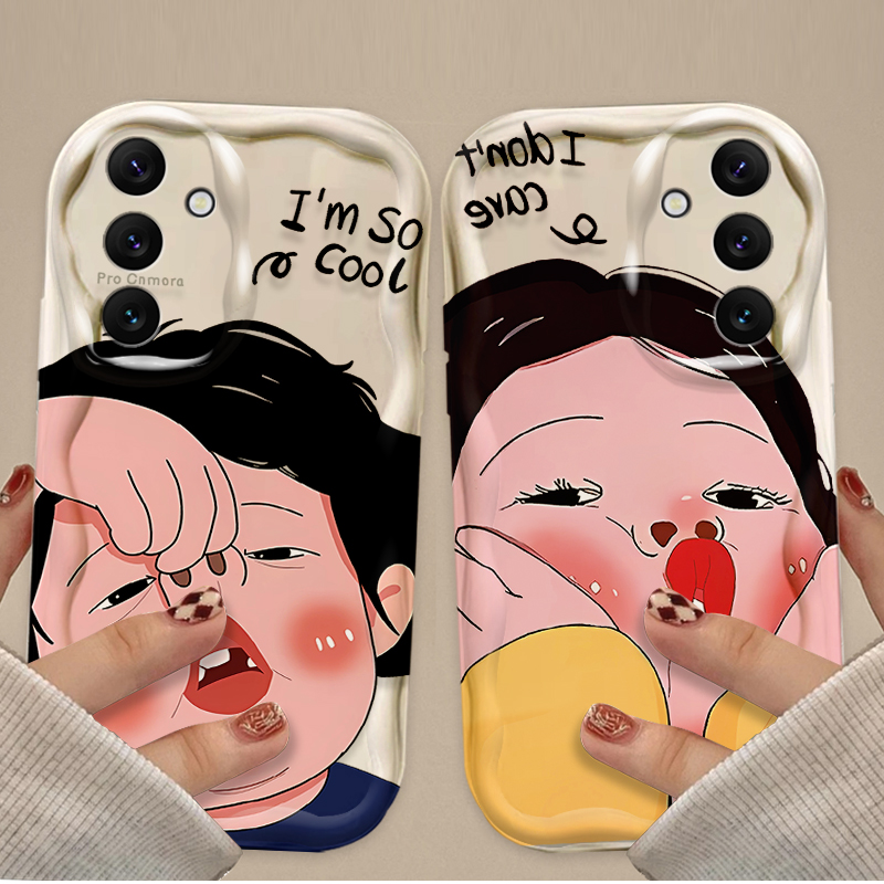 面白い男の子 可愛い女の子 波 ソフトフォンケース Sams - Phone Cases For Boys のレビューと価格