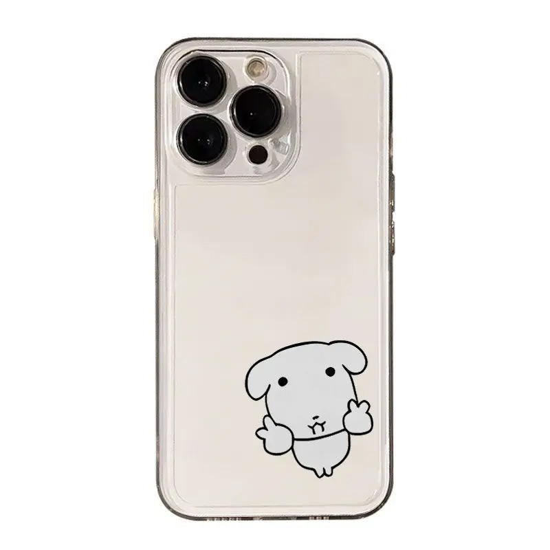 新しい韓国風可愛い子犬猫カップルクリアスマホケース iPho - Phone Cases Cat のレビューと価格