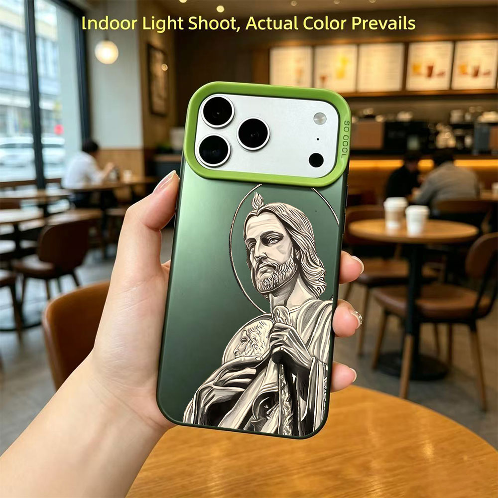 サン・ジュダス・タデオ柄デザインのiPhoneケース（iPh - Phone Cases Amazon のレビューと価格