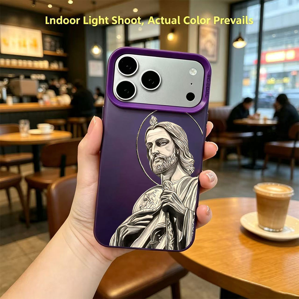 サン・ジュダス・タデオ柄デザインのiPhoneケース（iPh - Phone Cases Amazon のレビューと価格