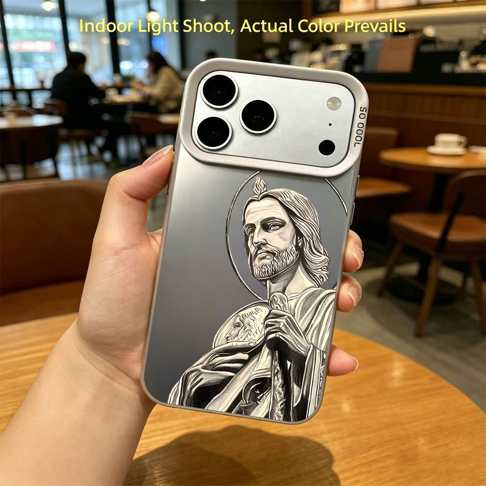 サン・ジュダス・タデオ柄デザインのiPhoneケース（iPh - Phone Cases Amazon のレビューと価格