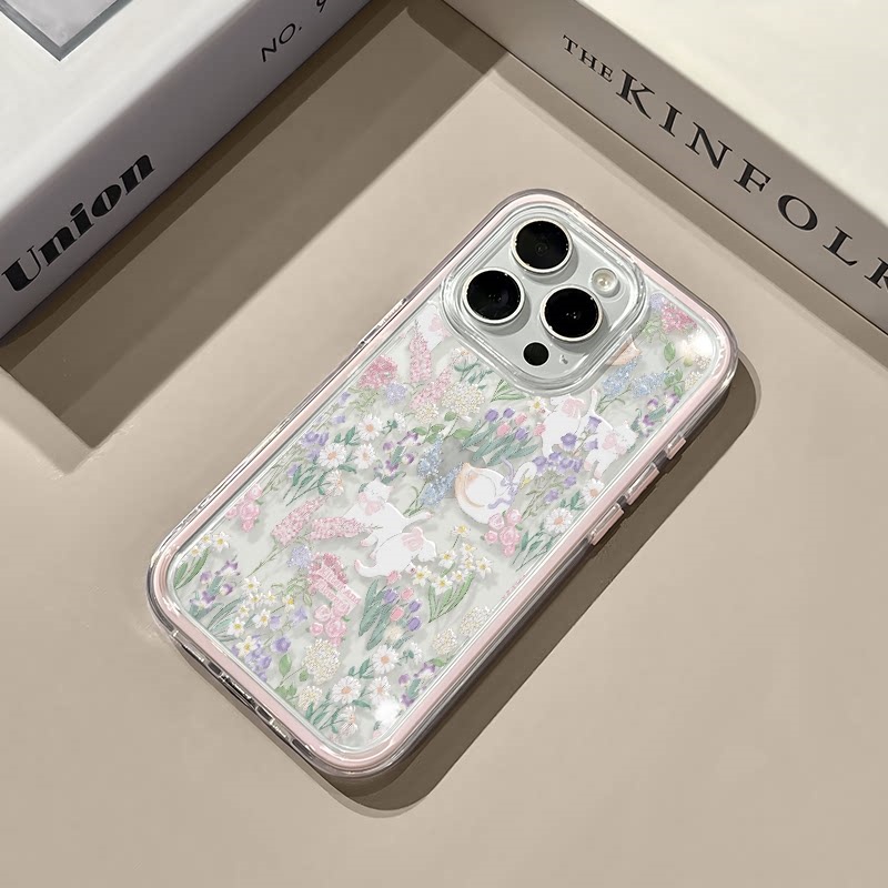 可愛い花猫スワンソフトシリコンクリアスマホケース iPhon - Phone Cases Cat のレビューと価格