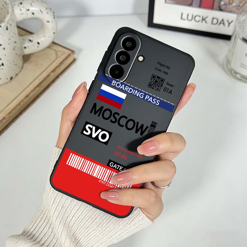 旅行チケット ニューヨーク モスクワ スマホケース サムスン - Phone Cases York のレビューと価格