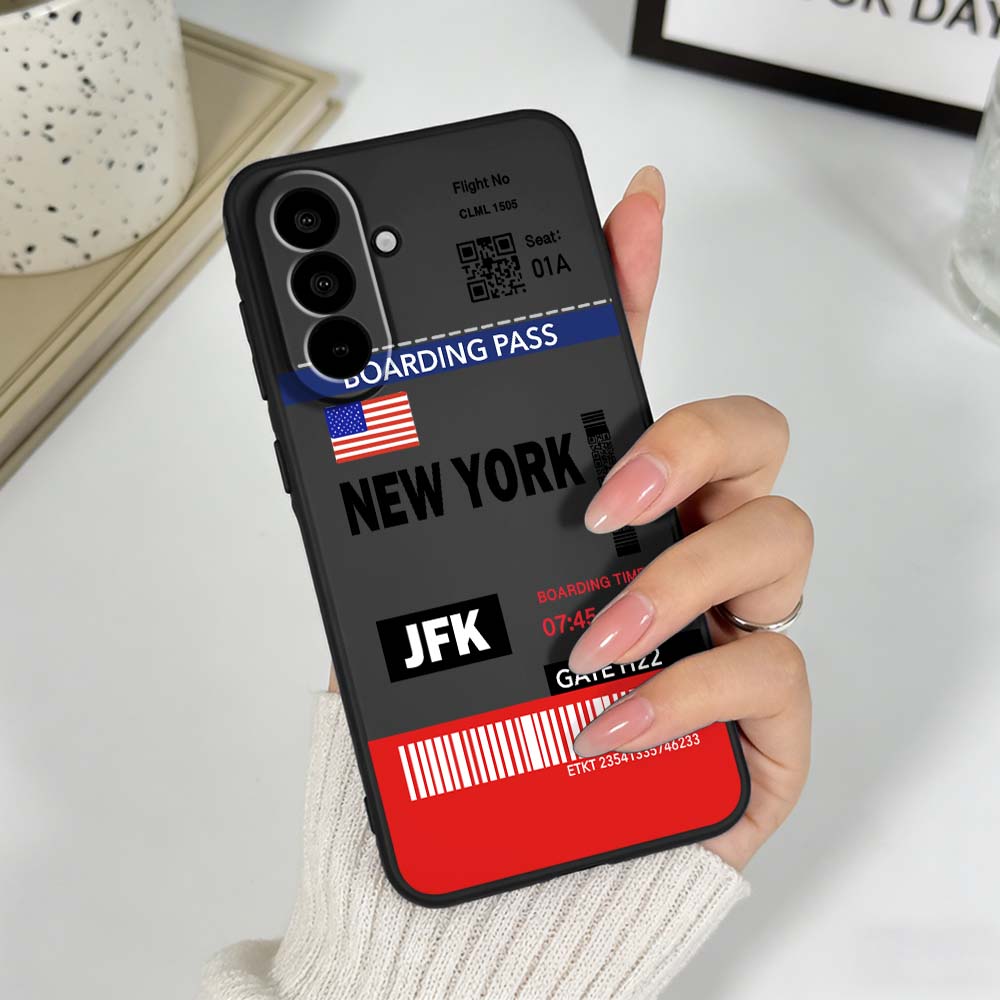 旅行チケット ニューヨーク モスクワ スマホケース サムスン - Phone Cases York のレビューと価格