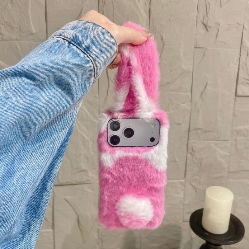 可愛いウサギデザインのふわふわスマホケース iPhone 1 - Phone Cases Iphone 17 Pro Max のレビューと価格